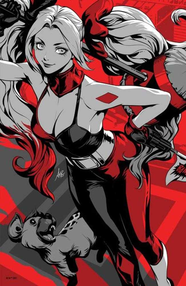 Harley Quinn Black White Redder #1 (Of 6) Cover F Stanley Argterm Lau Foil Variant - The Fourth Place