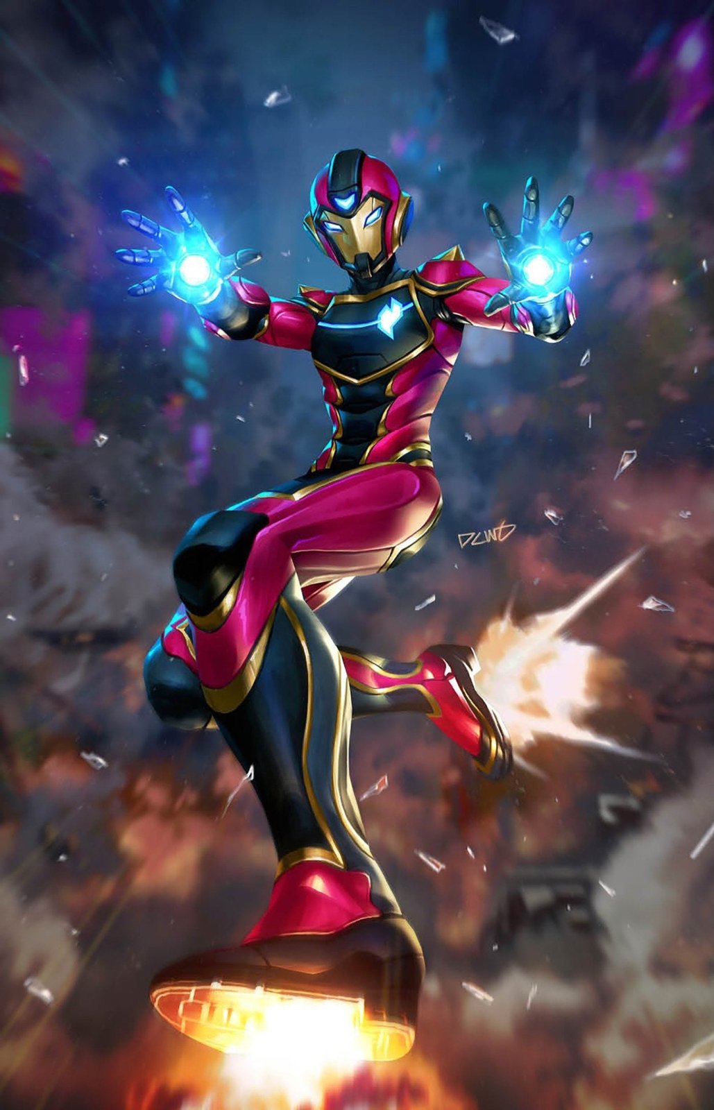 Invincible Iron Man 7 Derrick Chew Ironheart Full Art Variant - The Fourth Place