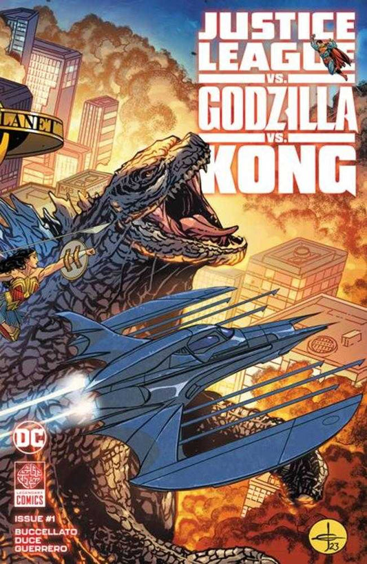 Justice League vs Godzilla vs Kong #1 (Of 7) Cover A Drew Johnson Wraparound Cover - The Fourth Place
