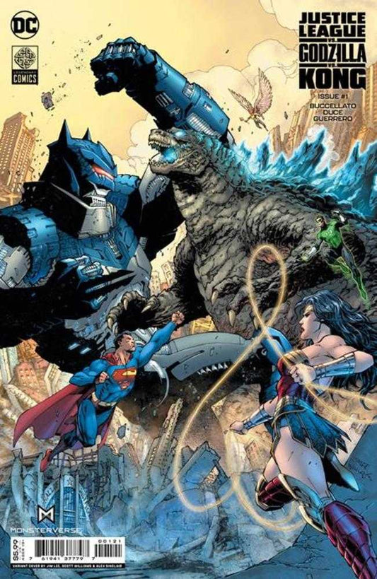 Justice League vs Godzilla vs Kong #1 (Of 7) Cover B Jim Lee & Scott Williams Card Stock Variant - The Fourth Place