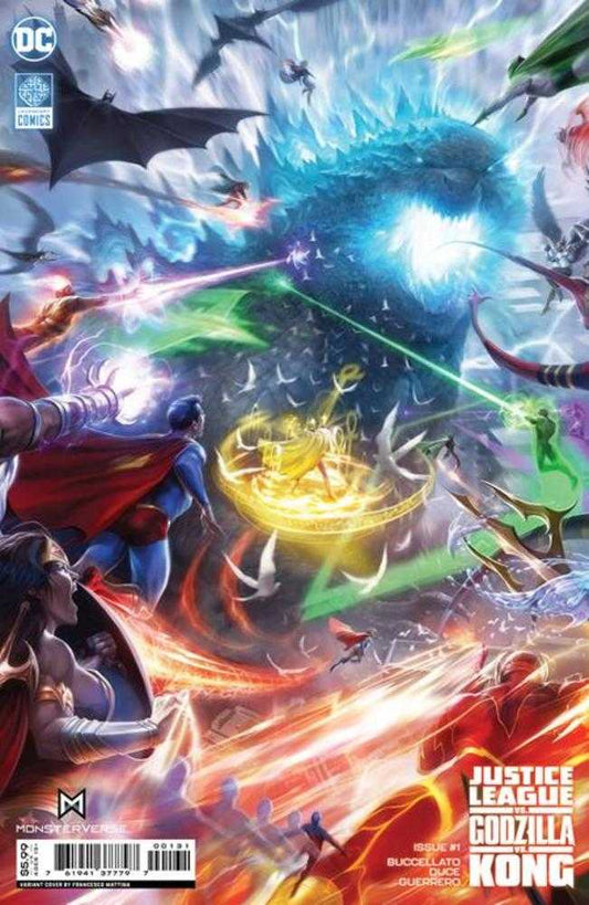 Justice League vs Godzilla vs Kong #1 (Of 7) Cover C Francesco Mattina Card Stock Variant - The Fourth Place
