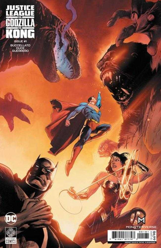 Justice League vs Godzilla vs Kong #1 (Of 7) Cover E Rafael Albuquerque Foil Variant - The Fourth Place