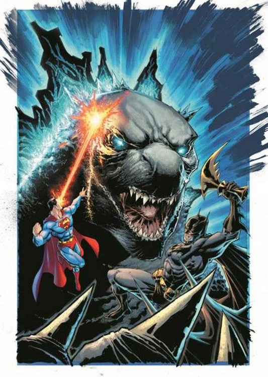 Justice League vs Godzilla vs Kong #4 (Of 7) Cover C Whilce Portacio Godzilla Card Stock Variant - The Fourth Place