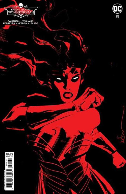 Knight Terrors Wonder Woman #1 (Of 2) Cover D Dustin Nguyen Midnight Card Stock Variant - The Fourth Place