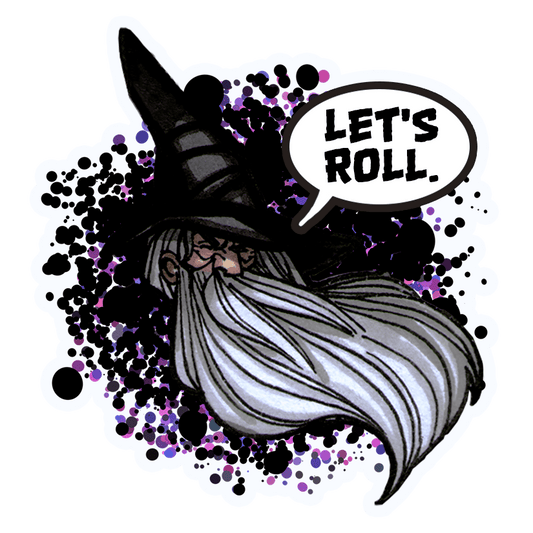 "Let's Roll." Wizard Sticker - The Fourth Place