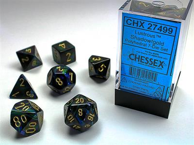 Lustrous® Polyhedral Shadow/gold 7-Die Set - The Fourth Place