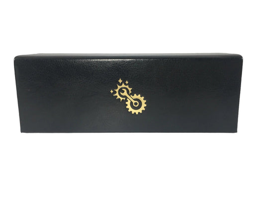 Luxury Faux Leather Dice Box / Rolling Tray w/ character class symbols - The Fourth Place