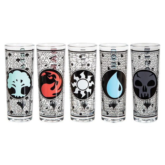 Magic the Gathering 2 oz. Tall Shooter Glasses - Set of 5 - The Fourth Place