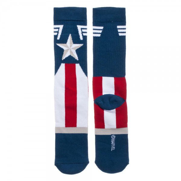 Marvel Captain America Suit Up Crew Socks - The Fourth Place