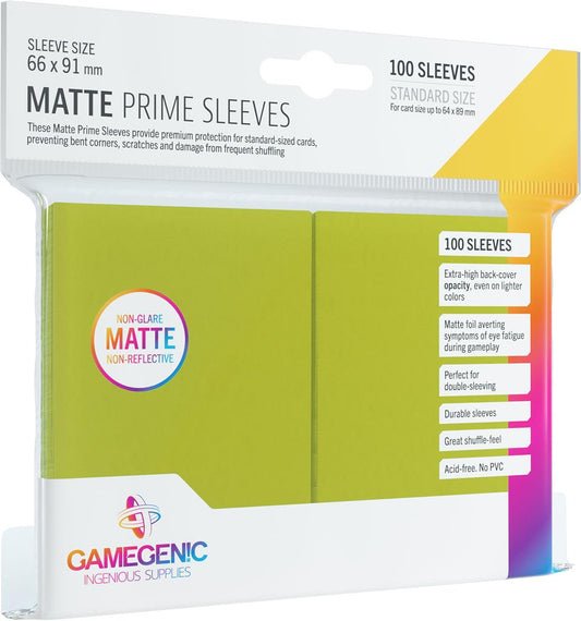 Matte PRIME Sleeves: Lime - The Fourth Place