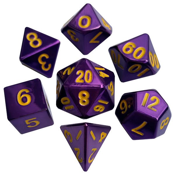 Metal 7-Die Set: Purple with Yellow - The Fourth Place