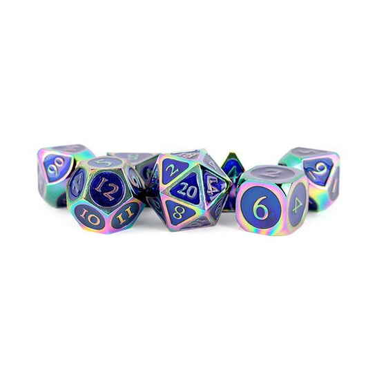 Metal 7-Die Set: Rainbow with Blue Enamel - The Fourth Place