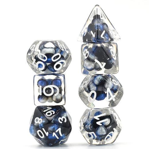 Midnight Pearl - 7 Dice Set - The Fourth Place