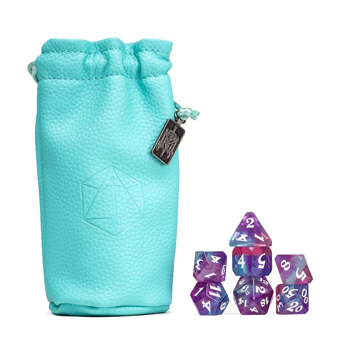 Mighty Nein Dice Set: Caduceus Clay (Light Teal/Multicolor) - The Fourth Place