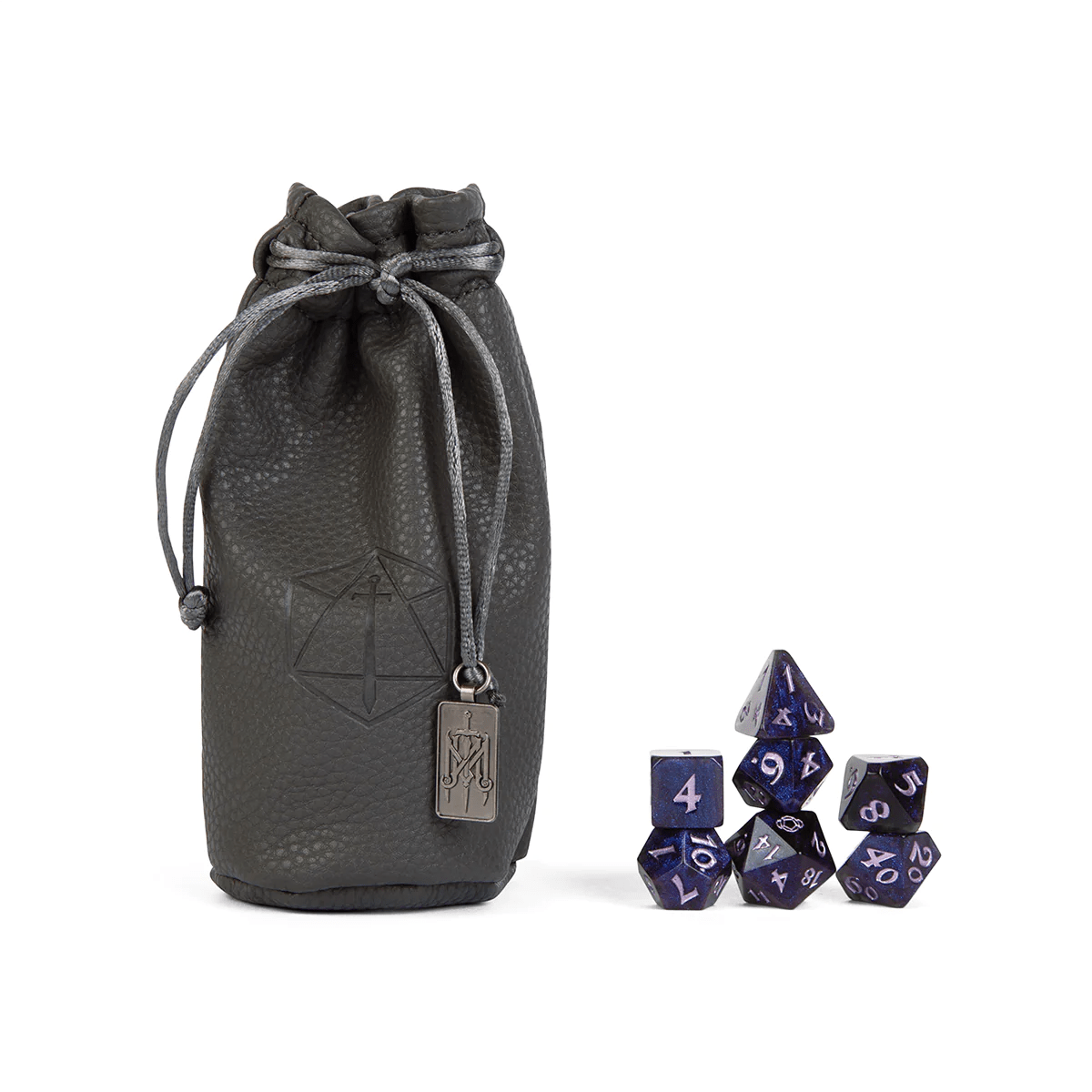 Mighty Nein Dice Set: Essek Thelyss (Grey/Purple) - The Fourth Place