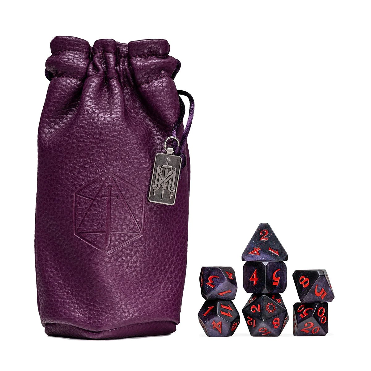 Mighty Nein Dice Set: Mollymauk Tealeaf (Purple/Red) - The Fourth Place