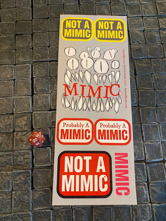 Mimic Sticker Sheet (gray) - The Fourth Place