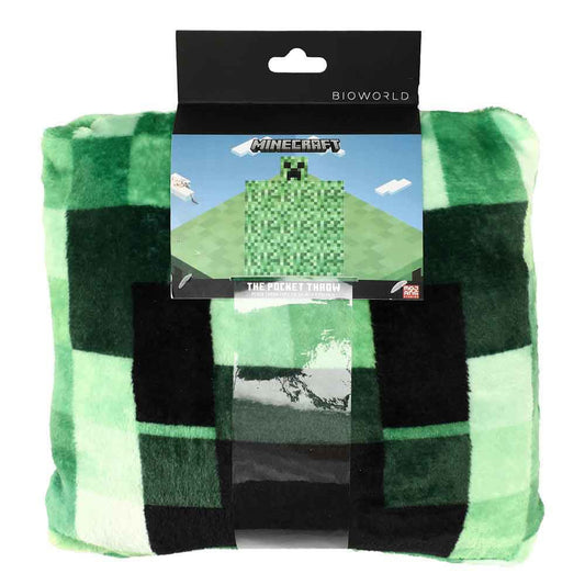 Minecraft Creeper Fleece Pocket Throw Blanket - The Fourth Place