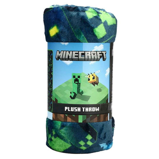 Minecraft Creeper Fleece Throw Blanket - The Fourth Place