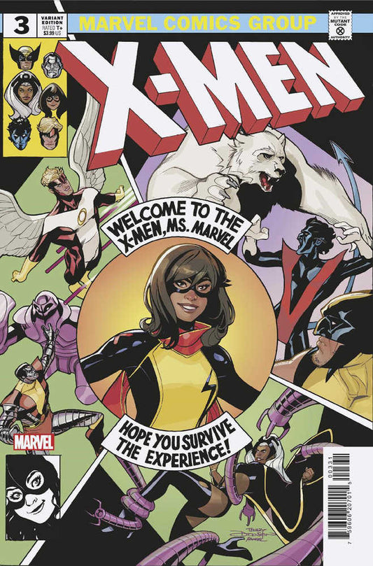 Ms. Marvel: The New Mutant 3 Terry Dodson Team Homage Variant - The Fourth Place