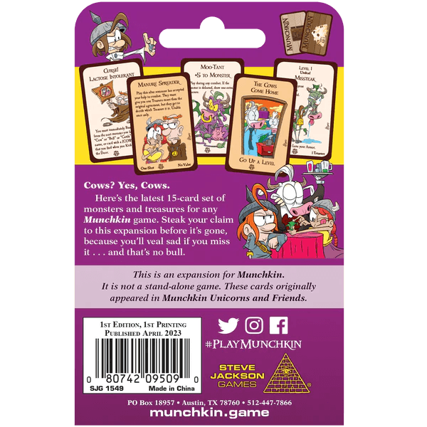 Munchkin Cows (Expansion) - The Fourth Place