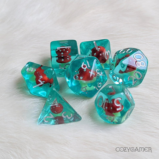 Mushroom Tea - 7 Dice Set - The Fourth Place