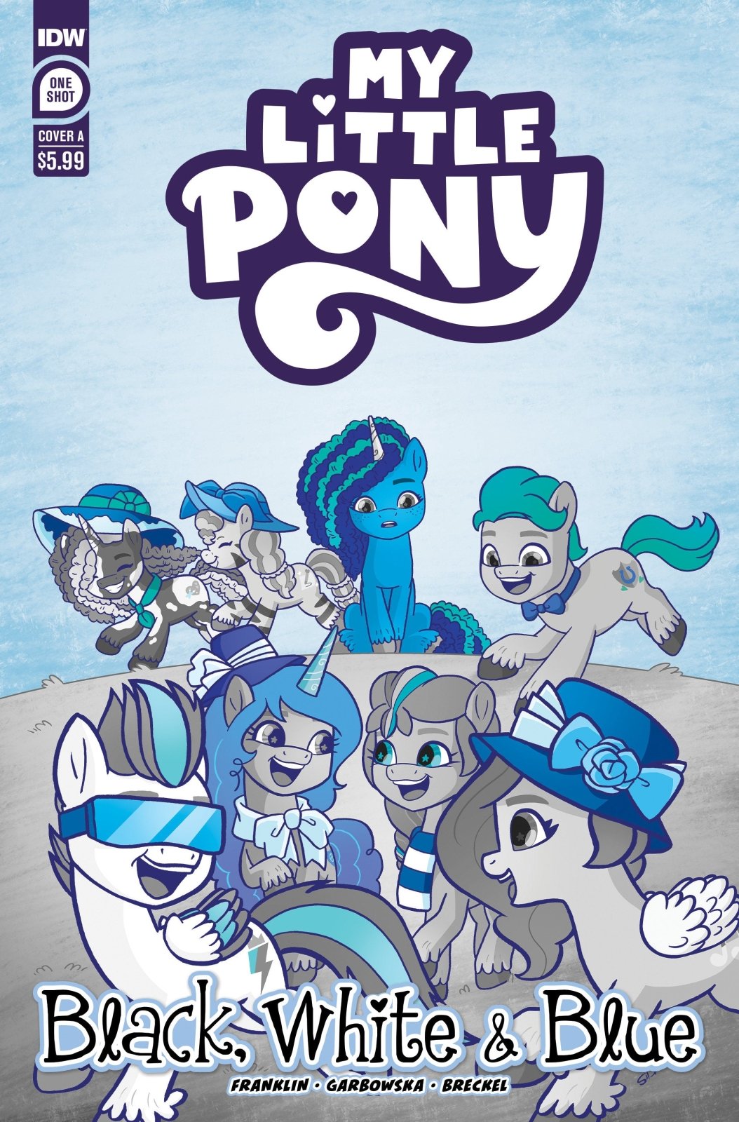 My Little Pony: Black, White & Blue Cover A (Garbowska) - The Fourth Place