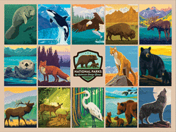 National Parks Wildlife (1000 Piece Puzzle) - The Fourth Place