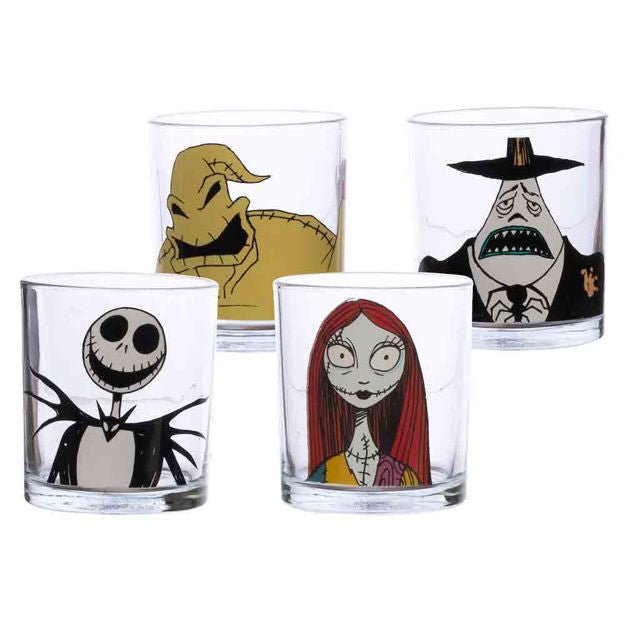 Nightmare Before Christmas 10 oz. Glass Set of 4 - The Fourth Place