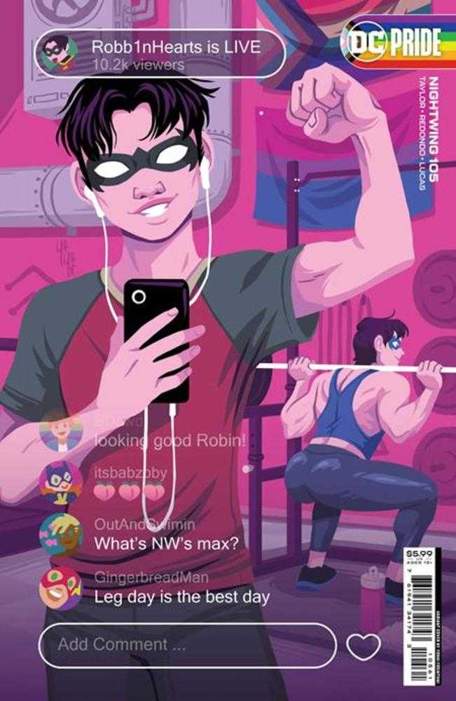 Nightwing #105 Cover D Yoshi Yoshitani DC Pride Card Stock Variant - The Fourth Place
