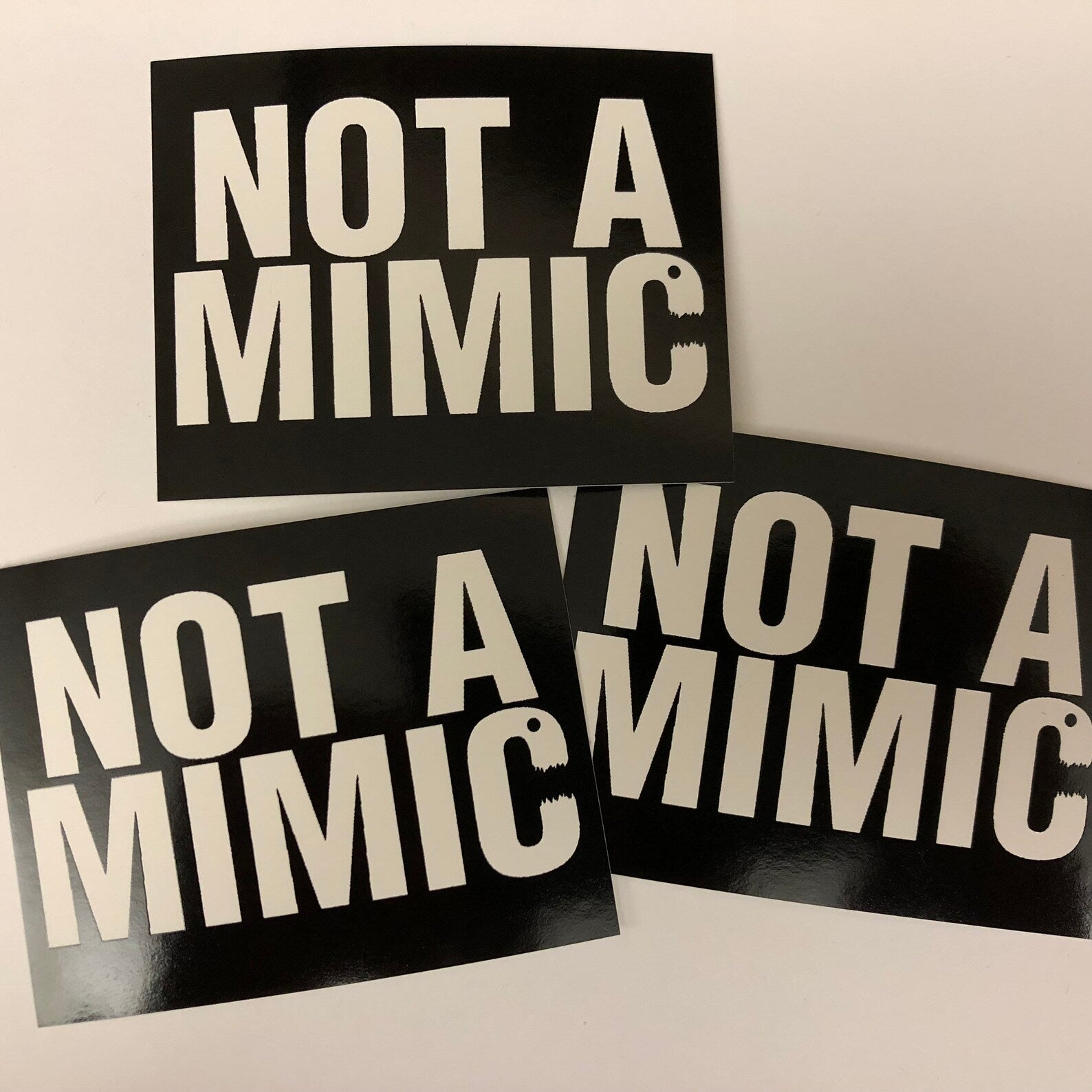 Not a Mimic sticker (Black) - The Fourth Place