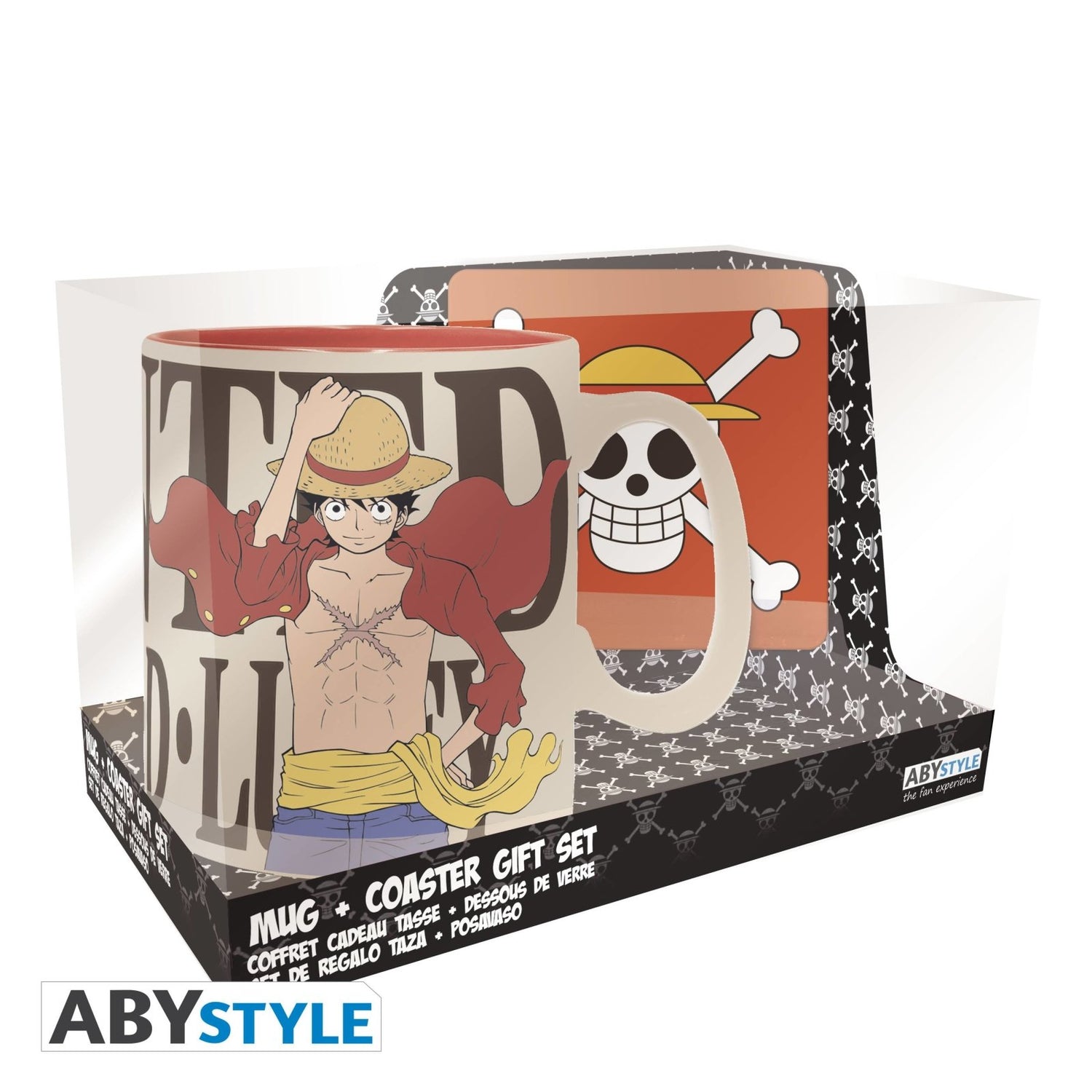 One Piece Luffy Mug & Coaster Set - The Fourth Place