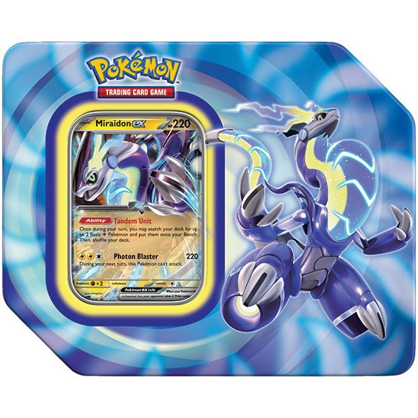 Paldea Legends Tin (1 of 2: Koraidon ex & Miraidon ex) (SV02) - The Fourth Place