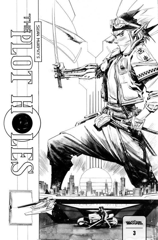 Plot Holes #3 (Of 5) Cover F Murphy Black & White Foc Variant (Mature) - The Fourth Place