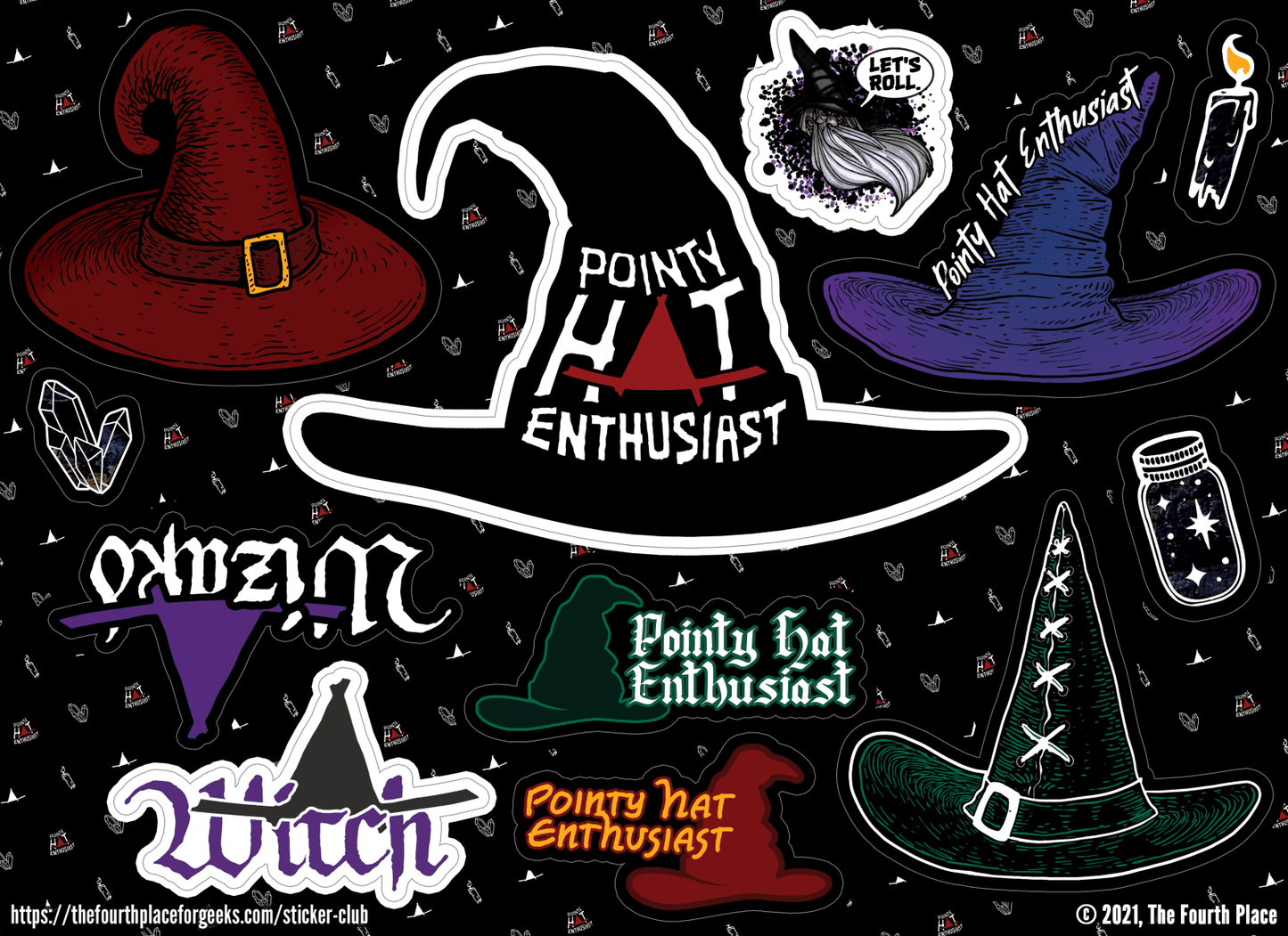 Pointy Hat Enthusiast Stickers - The Fourth Place