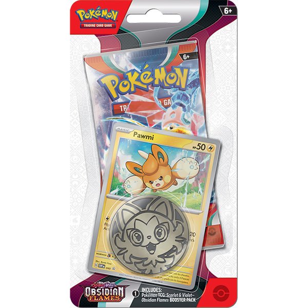 Pokémon Obsidian Flames (SV03) - Blister Pack (1 of 2: Pawmi or Wooper) - The Fourth Place