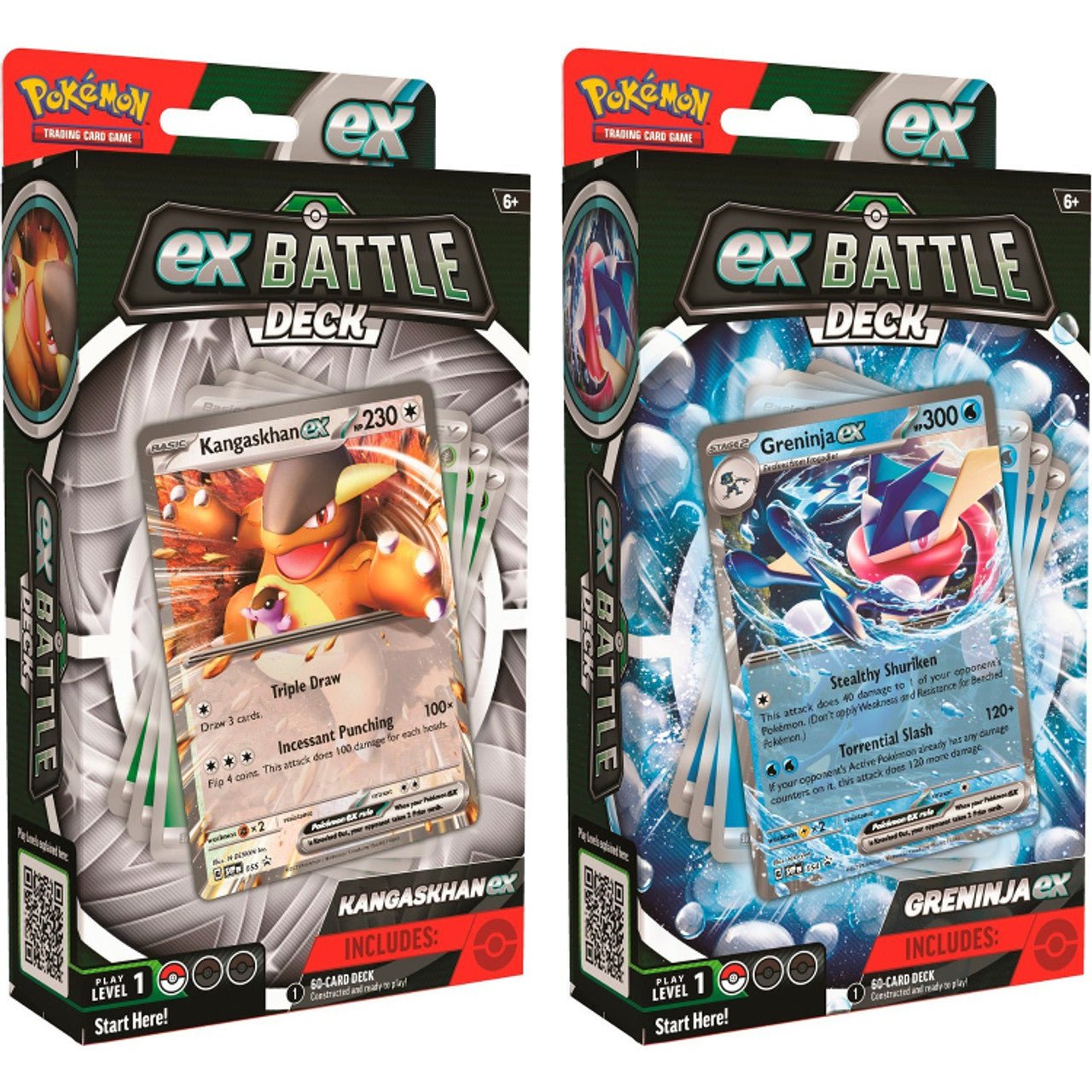 Pokemon TCG: EX Battle Decks (Kangaskhan ex or Greninja ex) 2 Styles - The Fourth Place