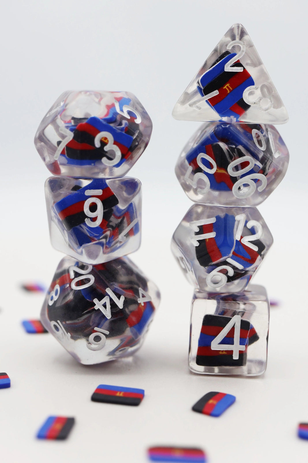 Polyamorous Flag RPG Dice Set - The Fourth Place