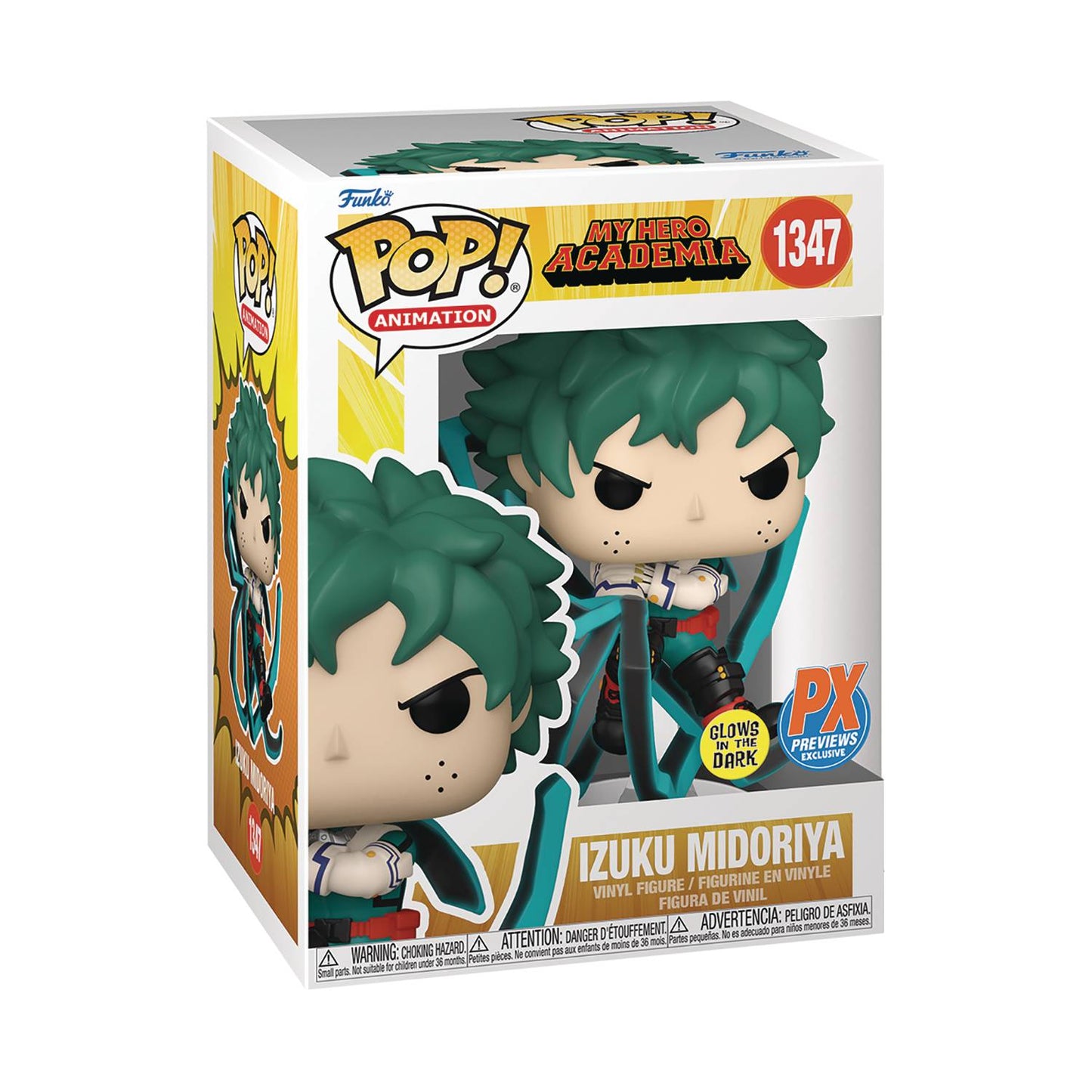 Pop! Animation My Hero Academia Izuko Midoriya Glow in the Dark Blackwhip - The Fourth Place