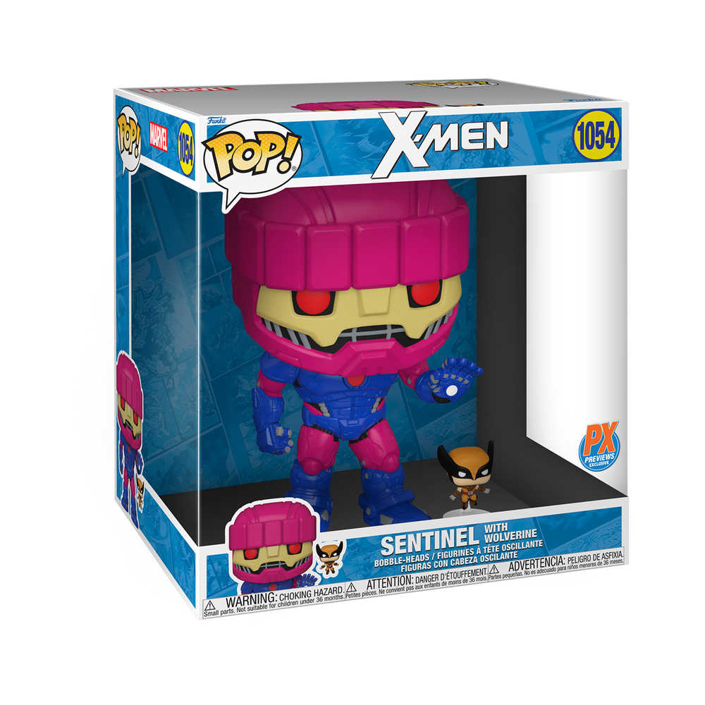 Pop Jumbo X-Men Sentinel & Wolverine W/Chase Previews Exclusive Vinyl Figure - The Fourth Place