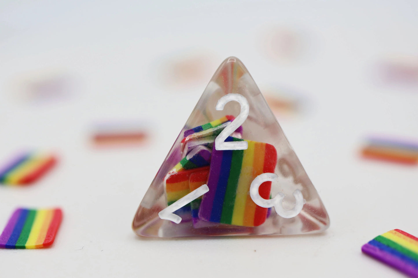 Rainbow Pride Flag RPG Dice Set - The Fourth Place