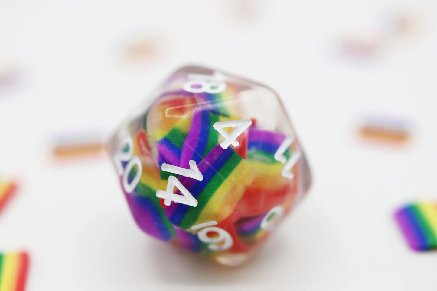 Rainbow Pride Flag RPG Dice Set - The Fourth Place