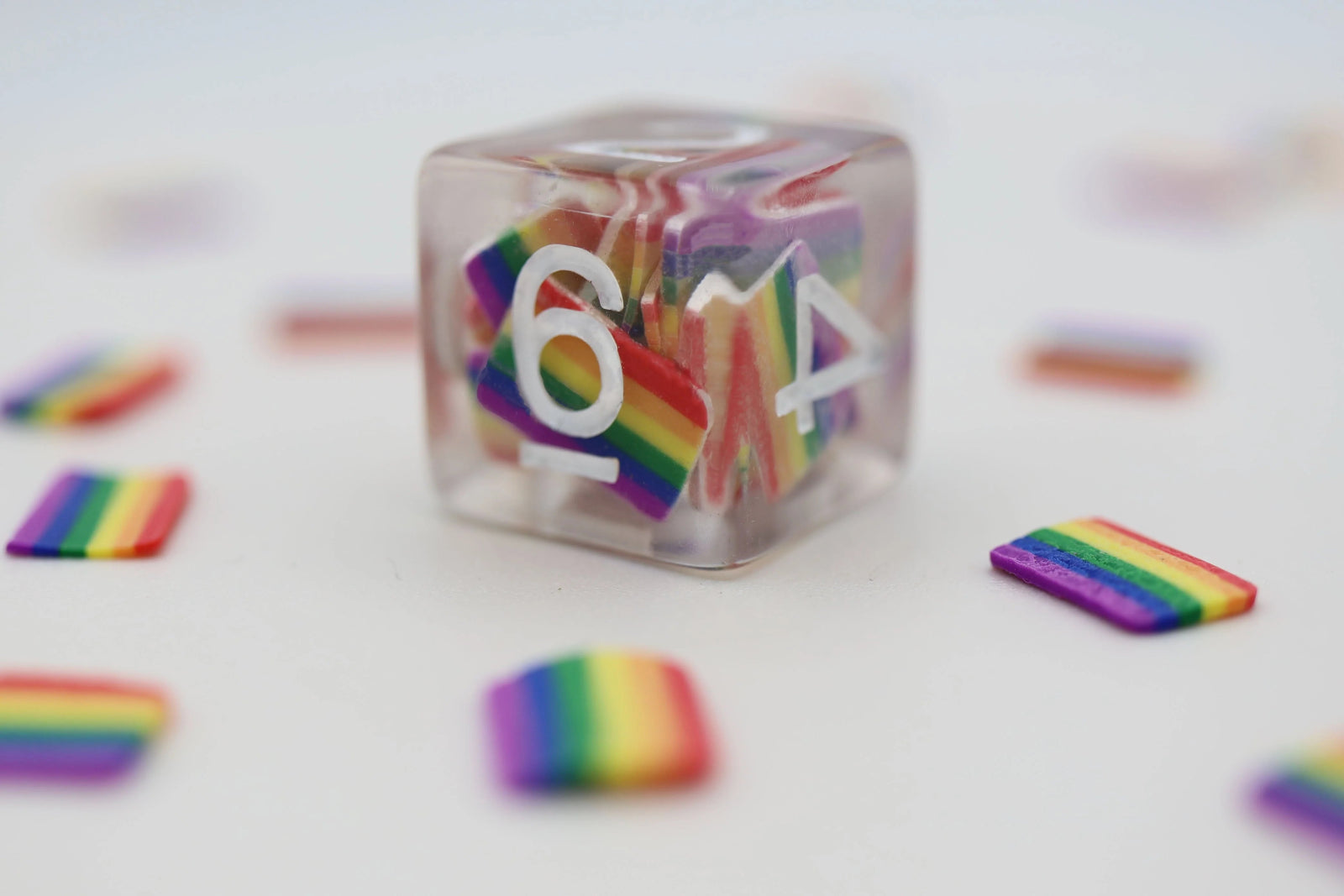 Rainbow Pride Flag RPG Dice Set - The Fourth Place