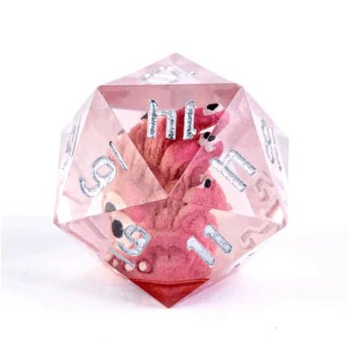 Red Beholder - Large Sharp Edge D20 - The Fourth Place