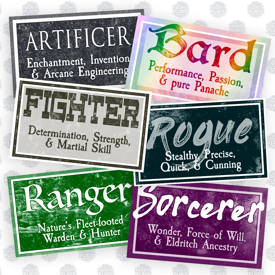 RPG Class Stickers (Vol. 1) - The Fourth Place