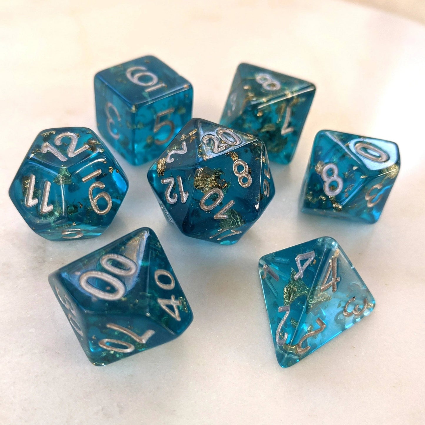 Sapphire Scepter - 7 Dice Set - The Fourth Place