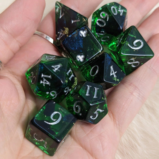 Shadowy Forest - 8 Dice Set - The Fourth Place