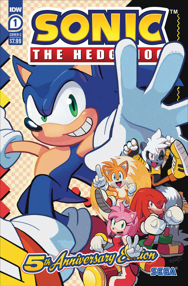 Sonic The Hedgehog #1 5TH Anniversary Edition Cover C Herms - The Fourth Place