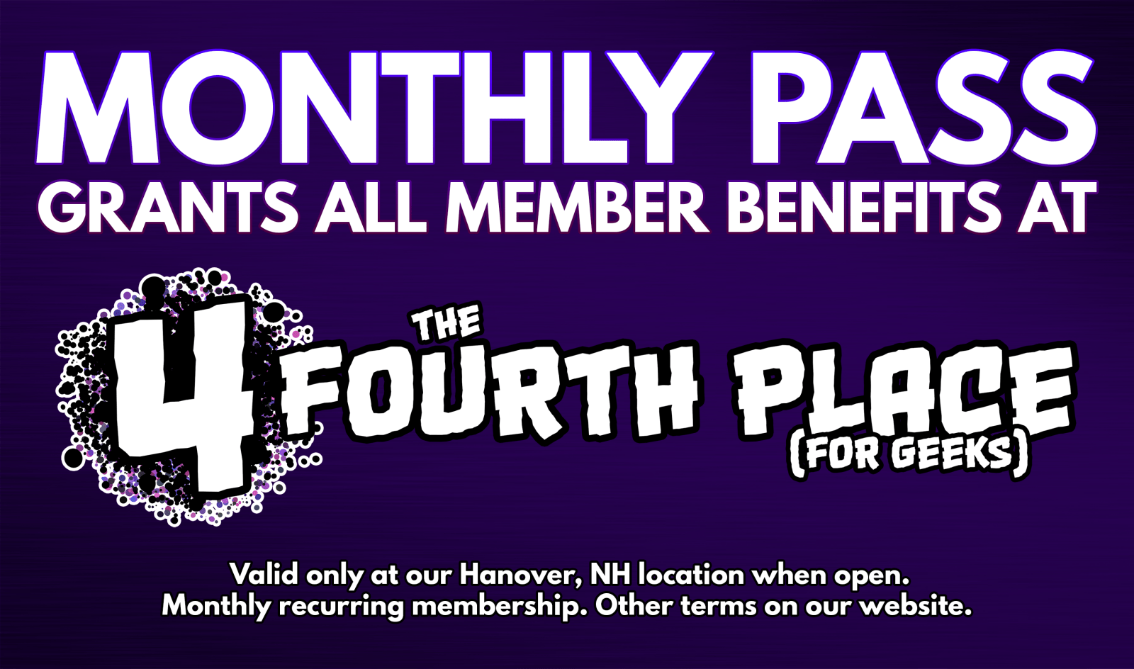 Special Membership (Student, Senior, and Social Security) - The Fourth Place