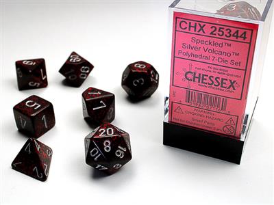 Speckled® Polyhedral Silver Volcano™ 7-Die Set - The Fourth Place